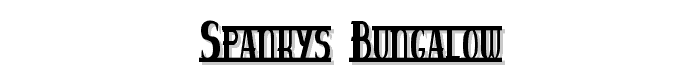 spankys bungalow font